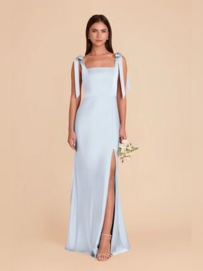 Alex Dress Matte Satin Mist Blue